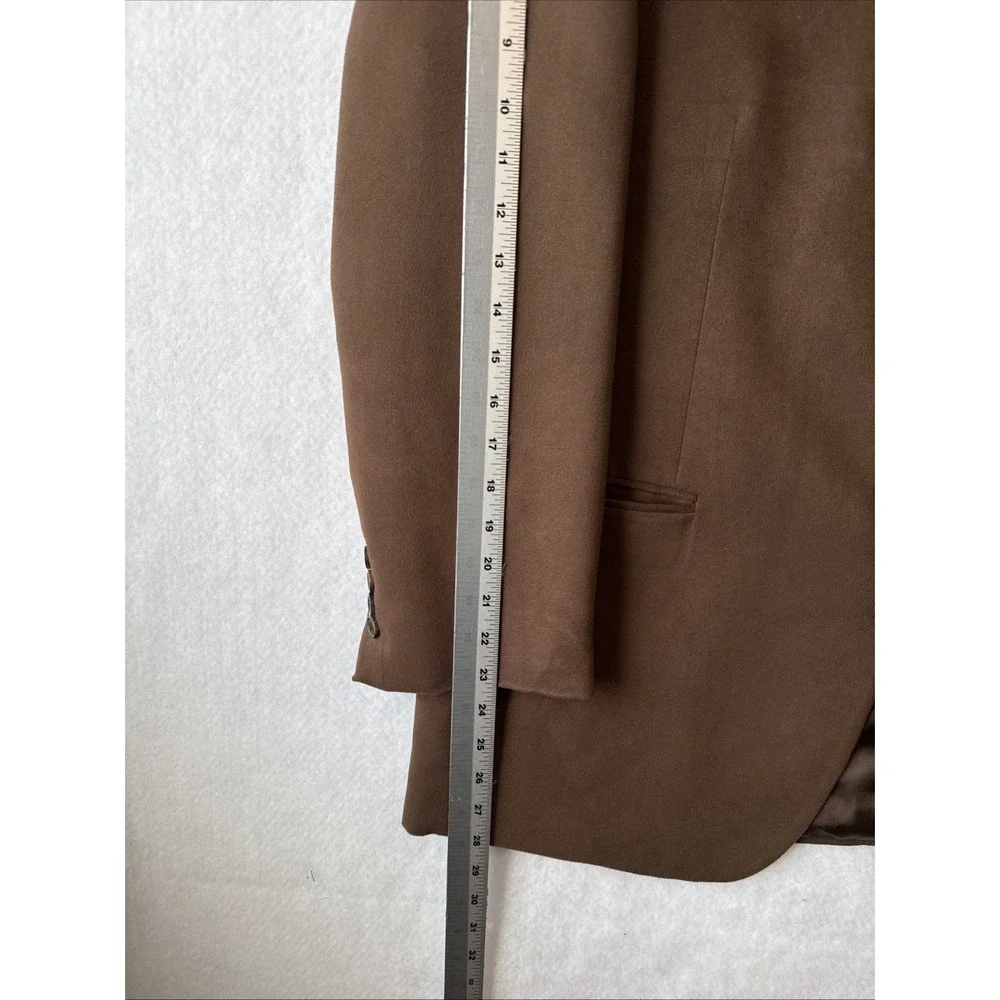Gianfranco Ruffini Italy Faux Suede Brown 3 Button Blazer Jacket‎ Men's 44R